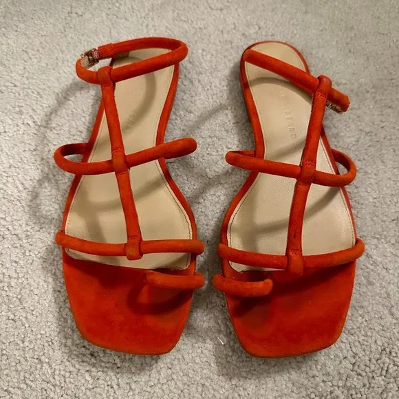 Veronica Beard Red Sandals - Picture 1 of 2